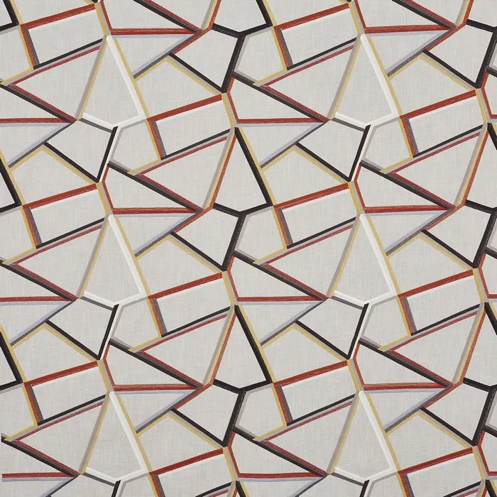 Ткань Prestigious Textiles Abstract 3793-182 tetris tabasco