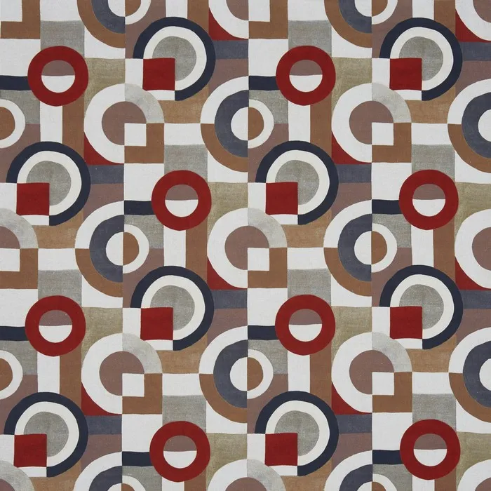 Ткань Prestigious Textiles Abstract 8684-182 puzzle tabasco