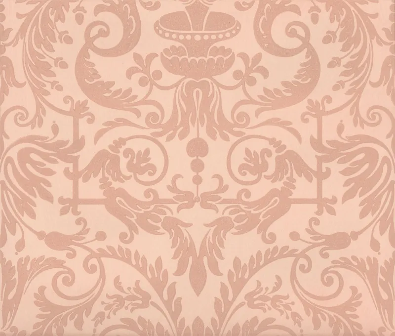 Обои для стен Hamilton Weston Old Paradise Carlyle-Damask-Antique-Pink-on-Lustre