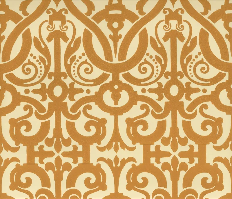 Обои для стен Hamilton Weston Paradise Archive Charlecote-Strapwork-Document-Ginger