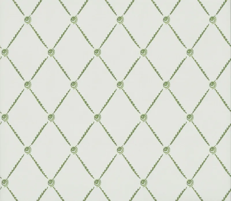 Обои для стен Hamilton Weston Old Paradise Edwardian-Trellis-Green