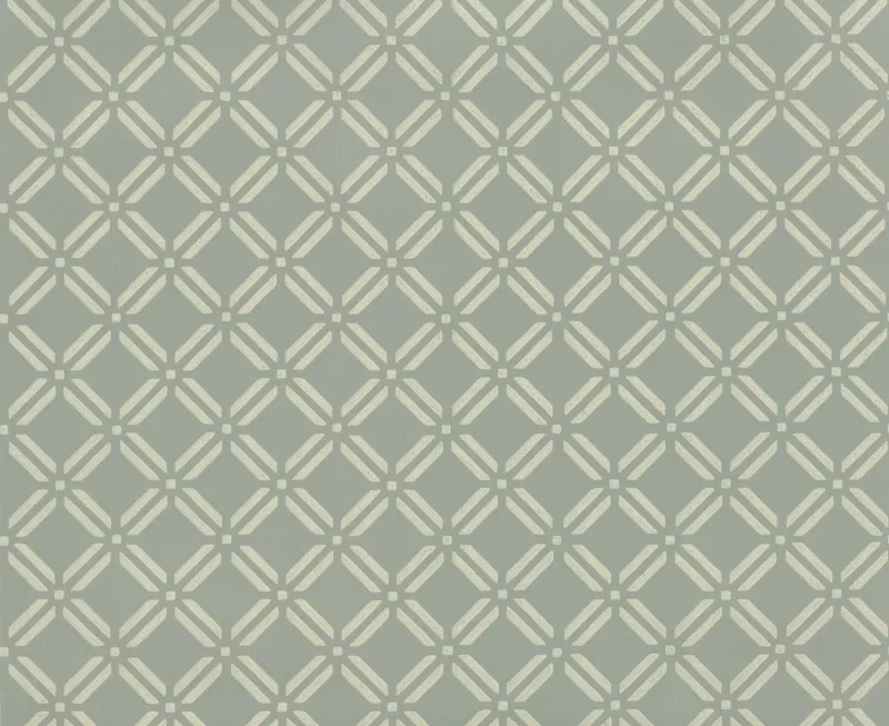 Обои для стен Hamilton Weston Paradise Archive Frognal-Trellis-Creme-on-Greyed-Blue
