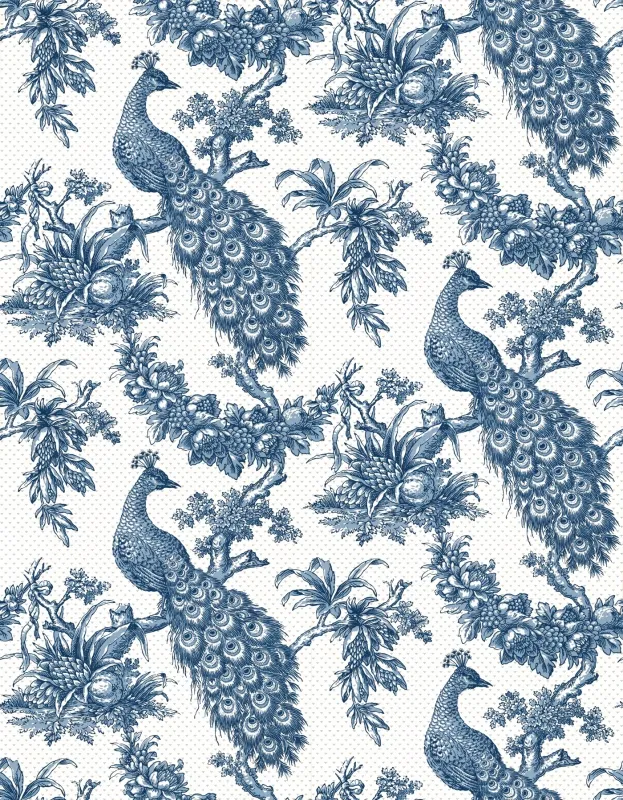 Обои для стен Hamilton Weston Paradise Archive HWW-Peacock-Doc-double-width