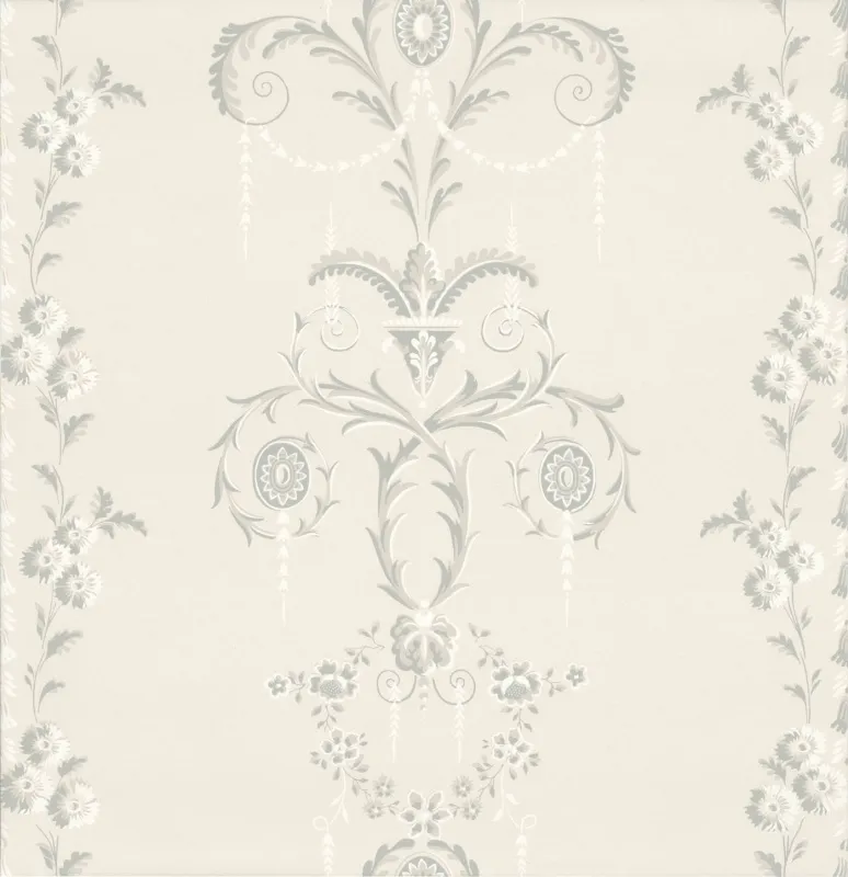 Обои для стен Hamilton Weston Paradise Archive HWW-Royal-Crescent-Pearl-Grey-double-width-A-crop
