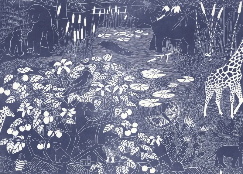 Обои для стен Hamilton Weston The Marthe Armitage wallpapers All-Will-Be-Well-Drawing-Room-B