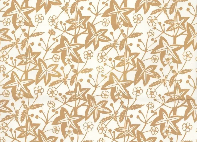 Обои для стен Hamilton Weston The Marthe Armitage wallpapers Ivy-Caramel-e1499945908801