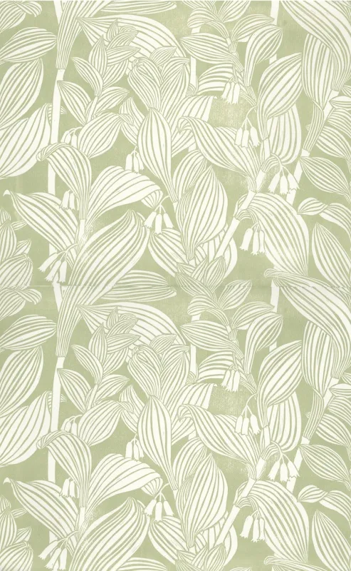 Обои для стен Hamilton Weston The Marthe Armitage wallpapers Solomon-Seal-Yellow-Green-on-of