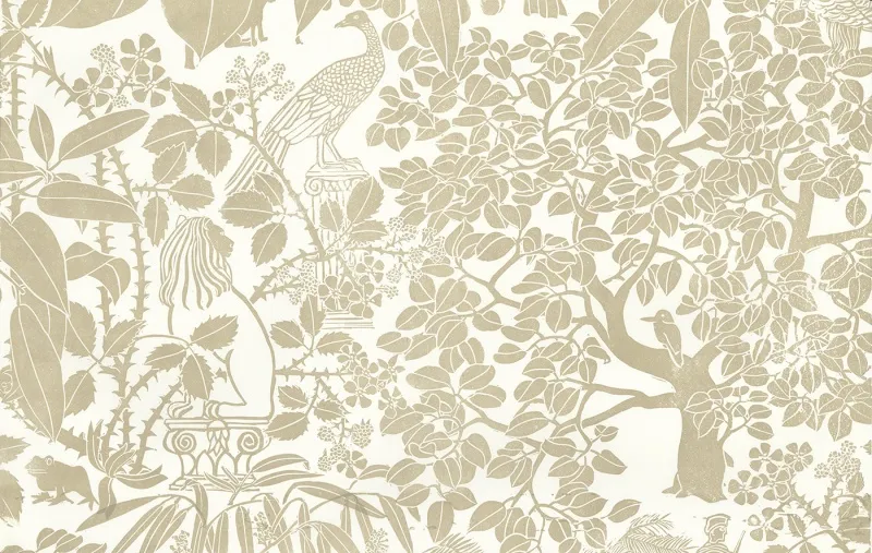 Обои для стен Hamilton Weston The Marthe Armitage wallpapers Tree-Garden-Putty-web-ready