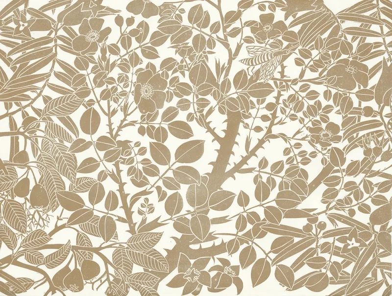 Обои для стен Hamilton Weston The Marthe Armitage wallpapers Wild-Pear-Bronzed-Gold-web-ready