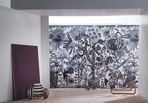 Обои для стен Jakob Schlaepfer Textiles Interior interior_poppy_xilitla