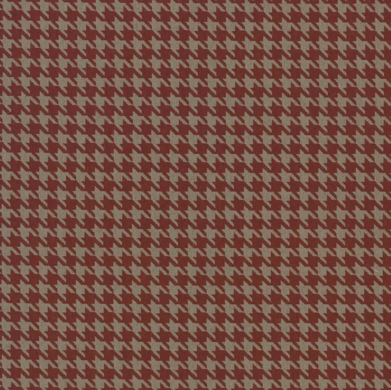 Ткань Coordonne Kingsman HOUNDSTOOTH TERRACOTA
