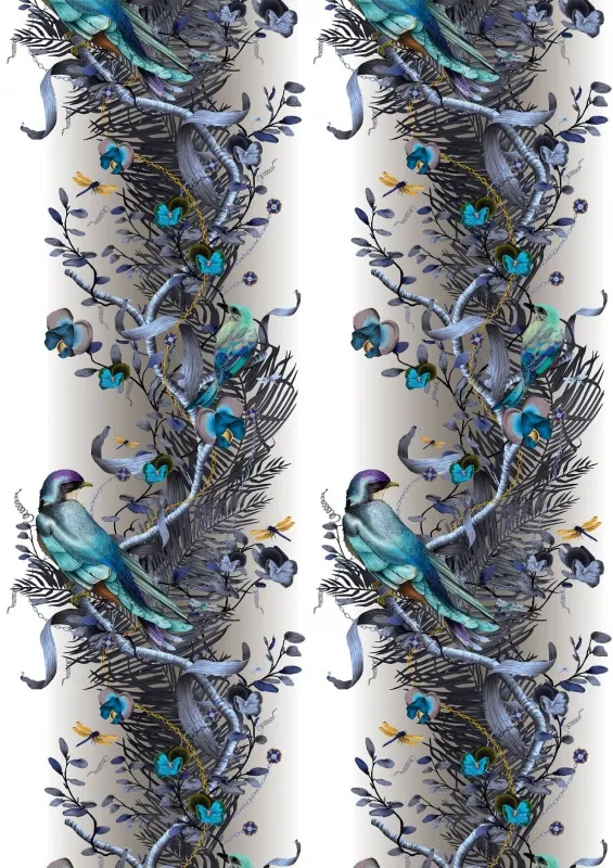Обои для стен Kitmiles Wallcoverings Al.1 Birds-in-Chains-8941-304