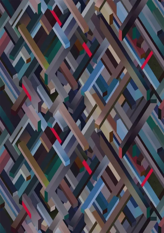 Обои для стен Kitmiles Wallcoverings Al.1 Kubrick-8941-702