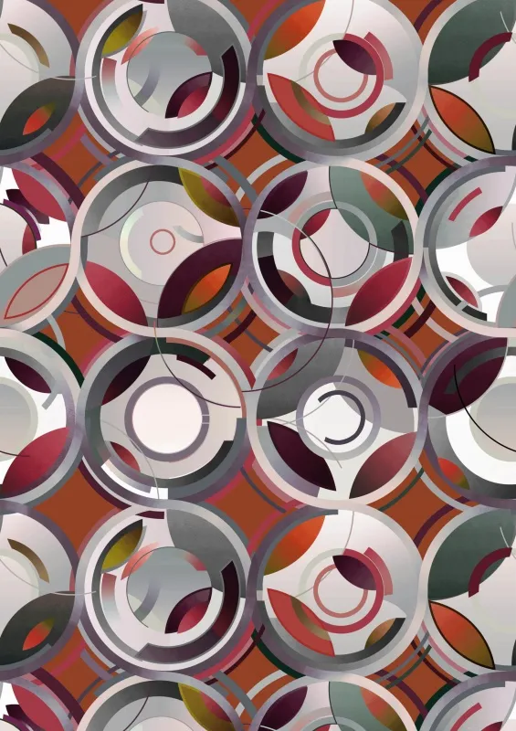 Ткань Kitmiles Fabrics Al.1 Cylinders-CL-803