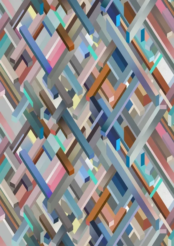 Ткань Kitmiles Fabrics Al.1 Kubrick-8941-704