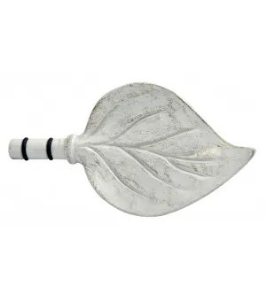 Карниз embout-feuille-blanc-brosse-d19