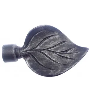 Карниз embout-feuille-noir-brosse-d28