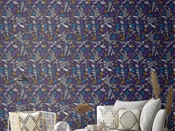 Обои для стен Ressource Forestine lrdo01-la-ronde-des-oiseaux #2