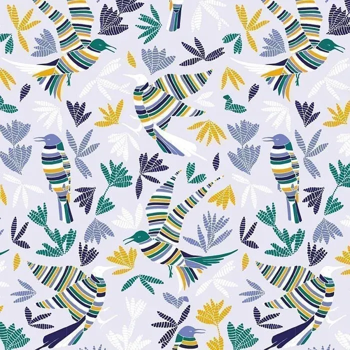 Обои для стен Ressource Forestine lrdo02-la-ronde-des-oiseaux