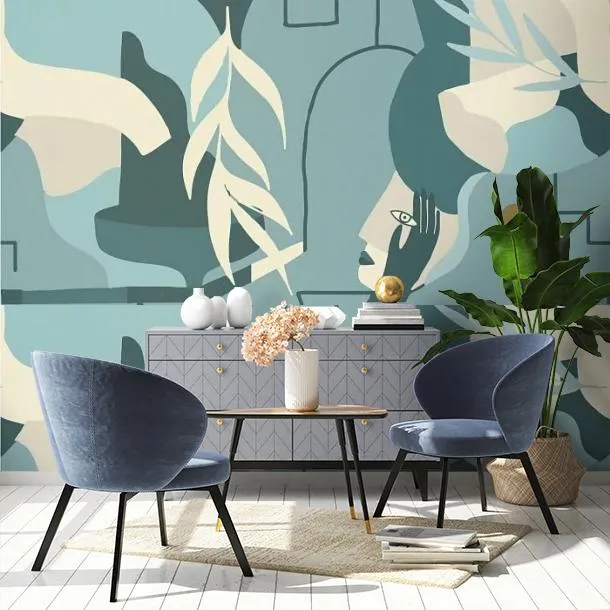 Обои для стен Ressource Madi contemplation_bleu #3