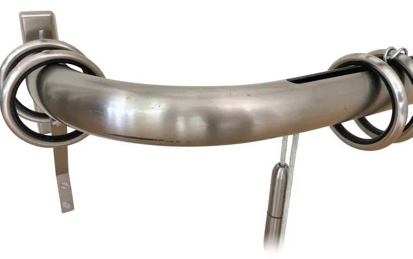 Карниз D35 coudee, anneaux laiton, jambe de force