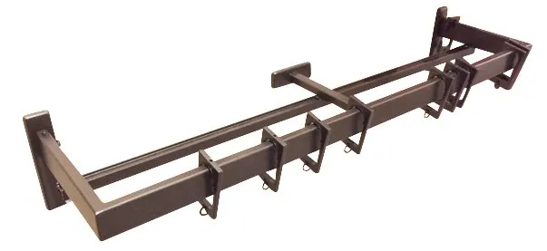 Карниз Quadri 30x10 double a angle droit avec rail