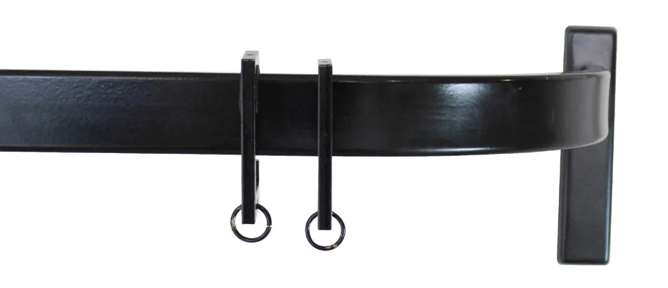 Карниз Quadri coudee epoxy noir mat