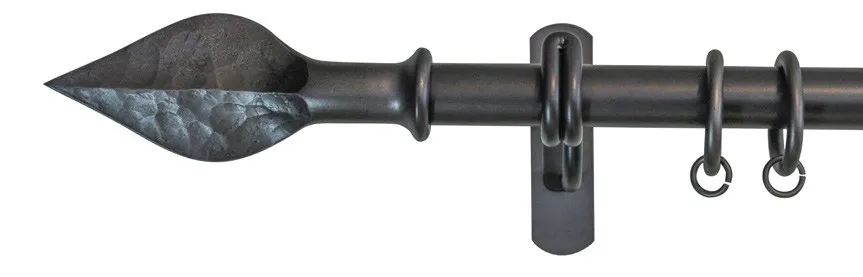 Карниз Tube D25MM embout hammered spear finition