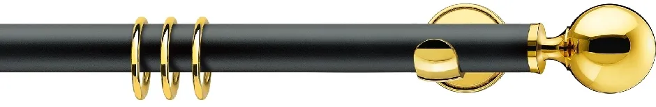 Карниз PALACE schwarz-messing