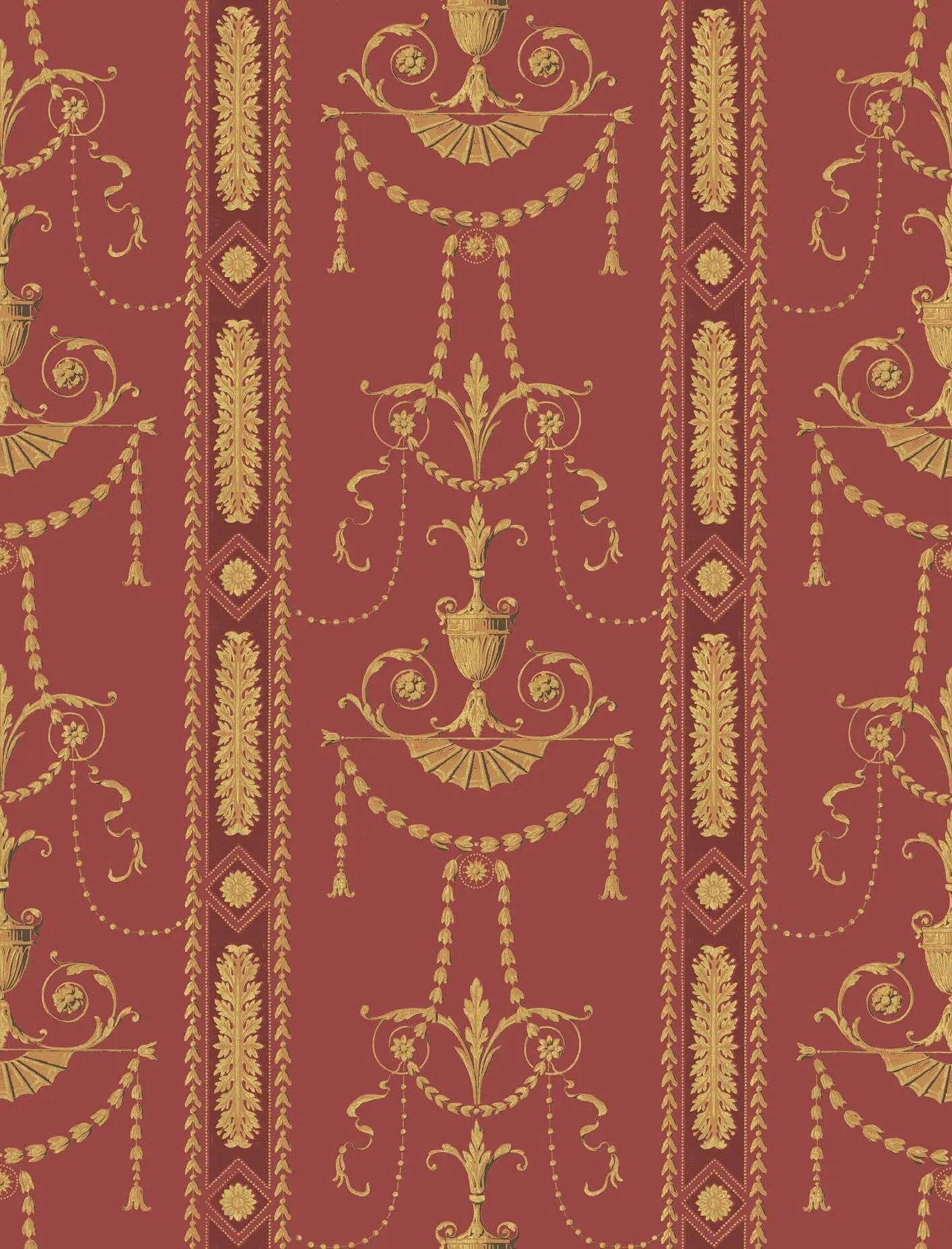 Обои для стен Zuber Arabesques 9090-rouge