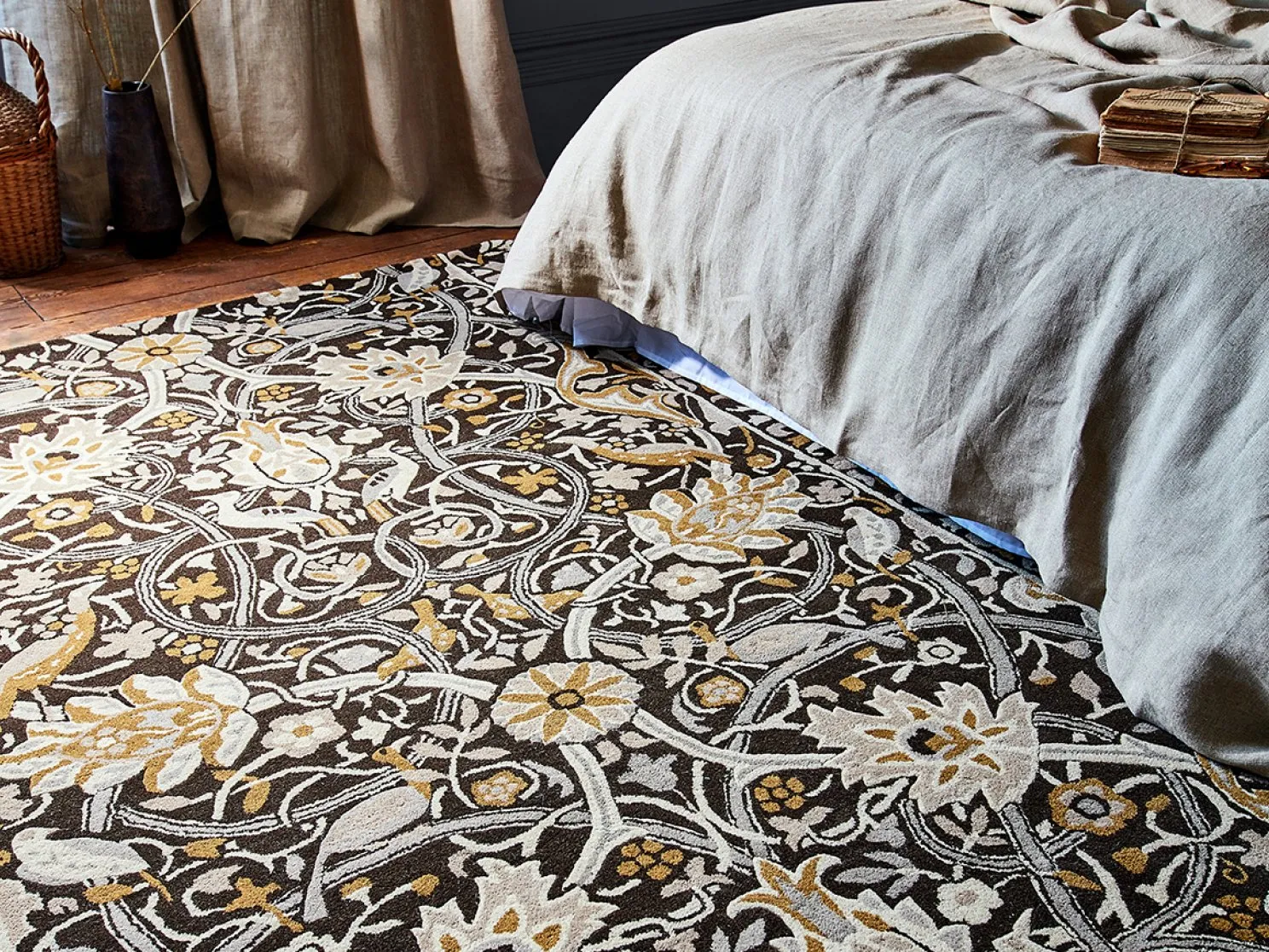 Bullerswood Charcoal Mustard - 127305