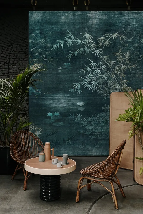 Обои для стен Wall&Deco 2021 Contemporary Wallpaper MOON-RIVER