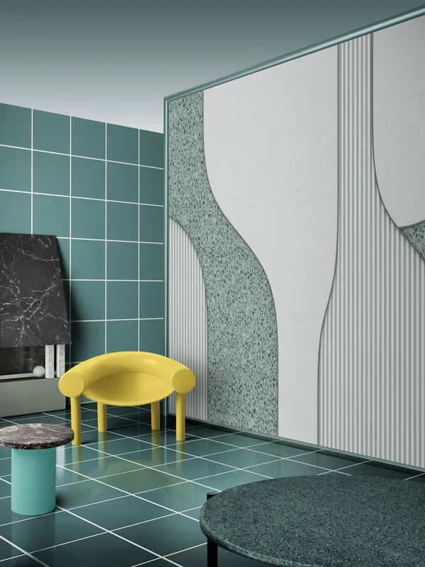 Обои для стен Wall&Deco 2021 Contemporary Wallpaper WAVY