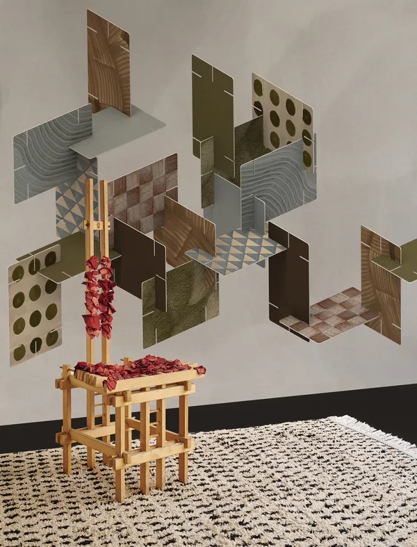 Обои для стен Wall&Deco 2022 Contemporary Wallpaper PLAYWALL