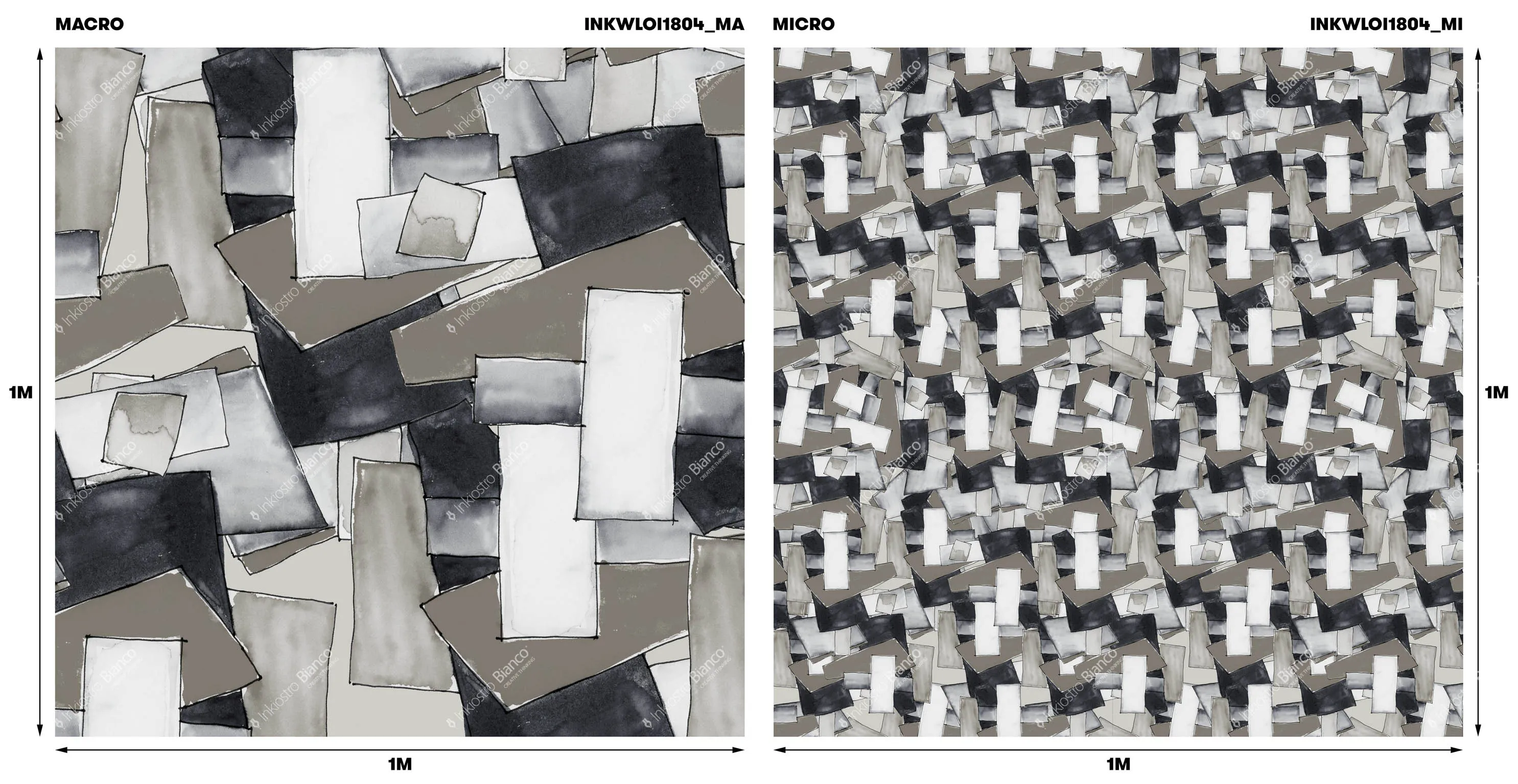 Ткань Inkiostro Bianco Corallo inkwloi1804