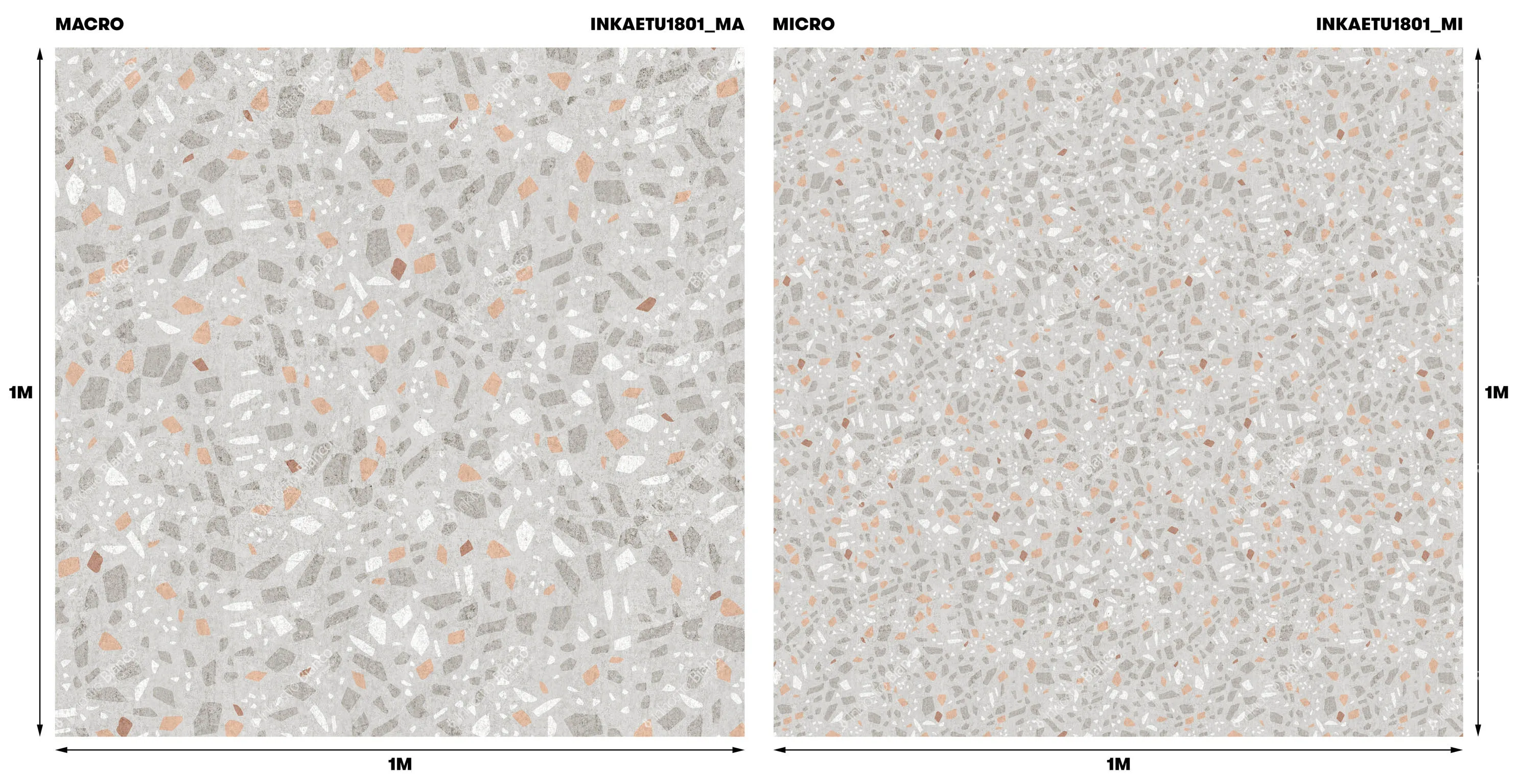 Ткань Inkiostro Bianco Rituals by Studio Zero terrazzo_inkaetu1801