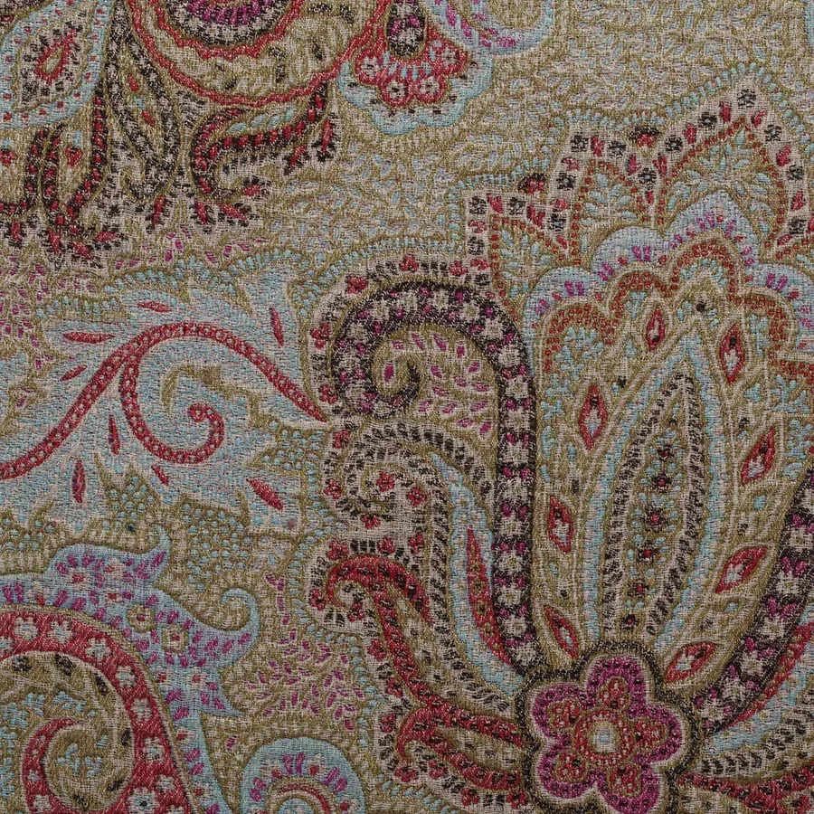 Ткань De Le Cuona Dragonfly Sapphire-Paisley-DRAG1