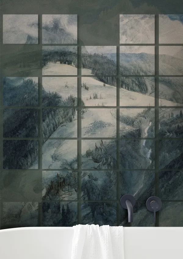 Обои для стен Wall&Deco 2022 Wet System WET-FOREST-BATHING