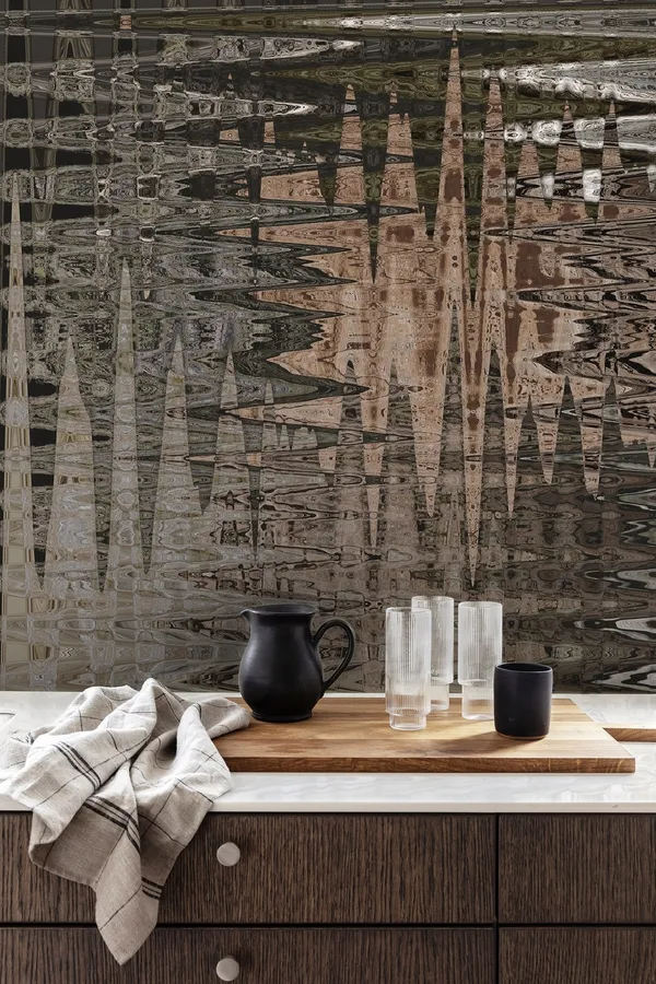 Обои для стен Wall&Deco 2022 Wet System WET-LIQUIDWOOD