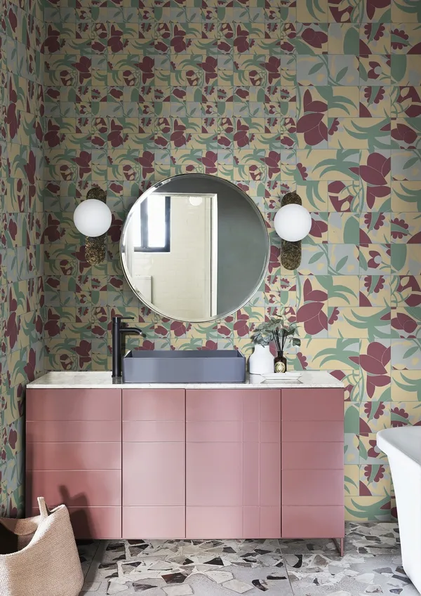 Обои для стен Wall&Deco 2022 Wet System WET-MULTIPLE-FLOWERS