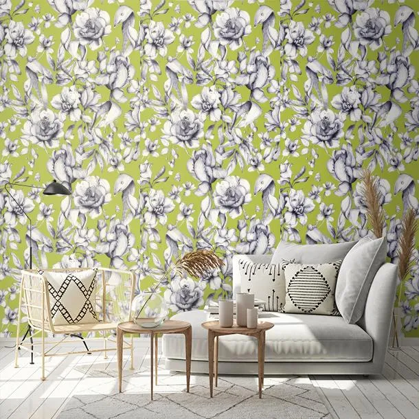 Обои для стен CoDe Fabula D0012_IDA_LIME_LW #2