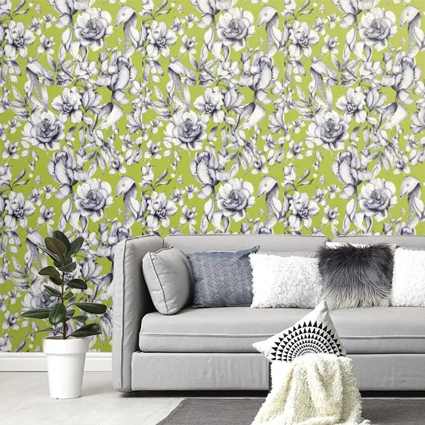 Обои для стен CoDe Fabula D0012_IDA_LIME_LW #4