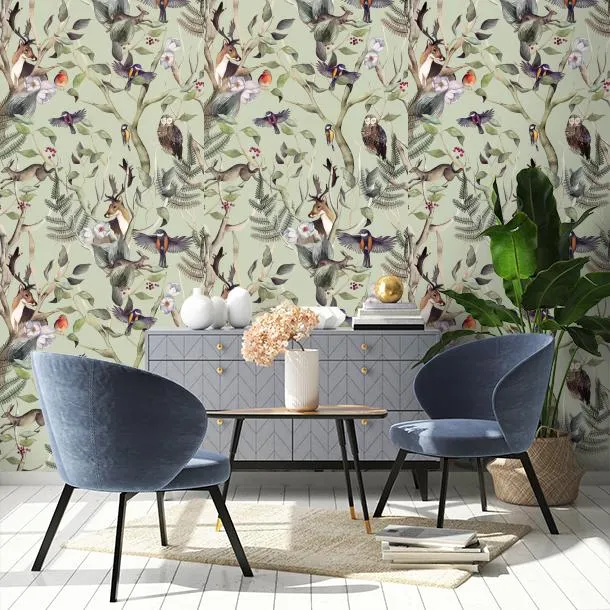 Обои для стен CoDe Fabula D0041_BOSCO-INCANTATO_CELADON_LW #3