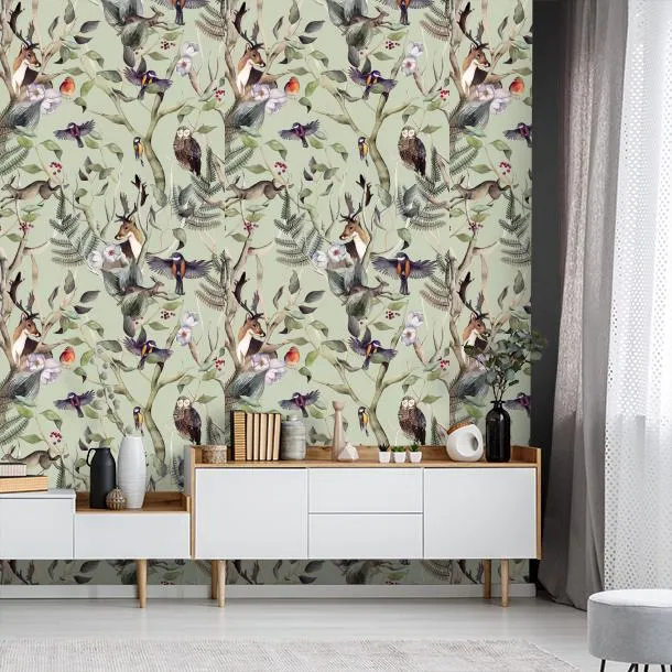 Обои для стен CoDe Fabula D0041_BOSCO-INCANTATO_CELADON_LW #6