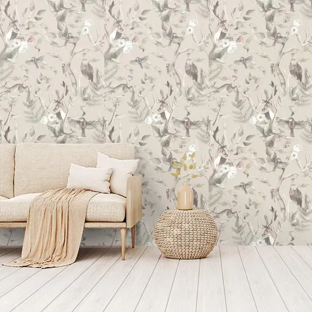 Обои для стен CoDe Fabula D0044_BOSCO-INCANTATO_SILVER_LW #5