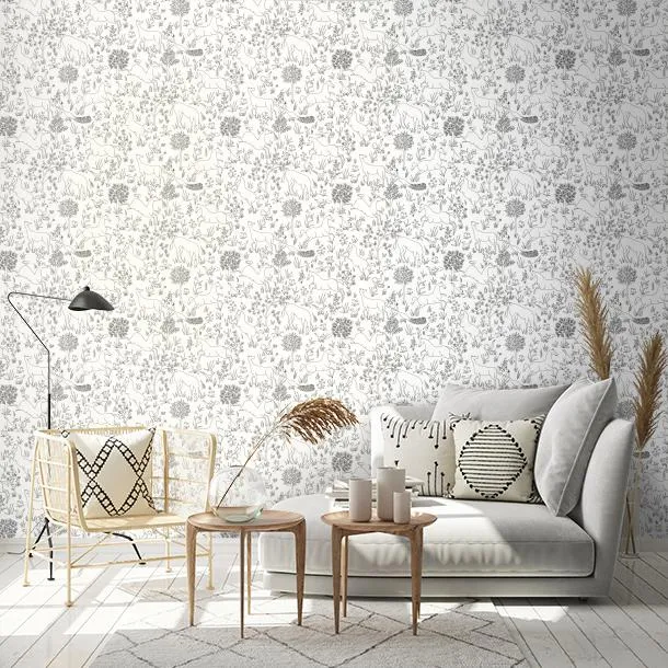 Обои для стен CoDe Flora 00004_FLORA_ReadyRoll_RIBOT_OUTLINE_LW #2