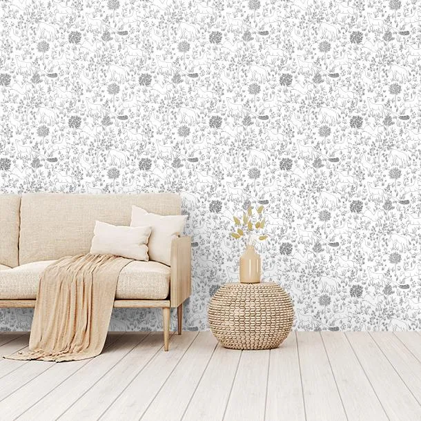 Обои для стен CoDe Flora 00004_FLORA_ReadyRoll_RIBOT_OUTLINE_LW #5