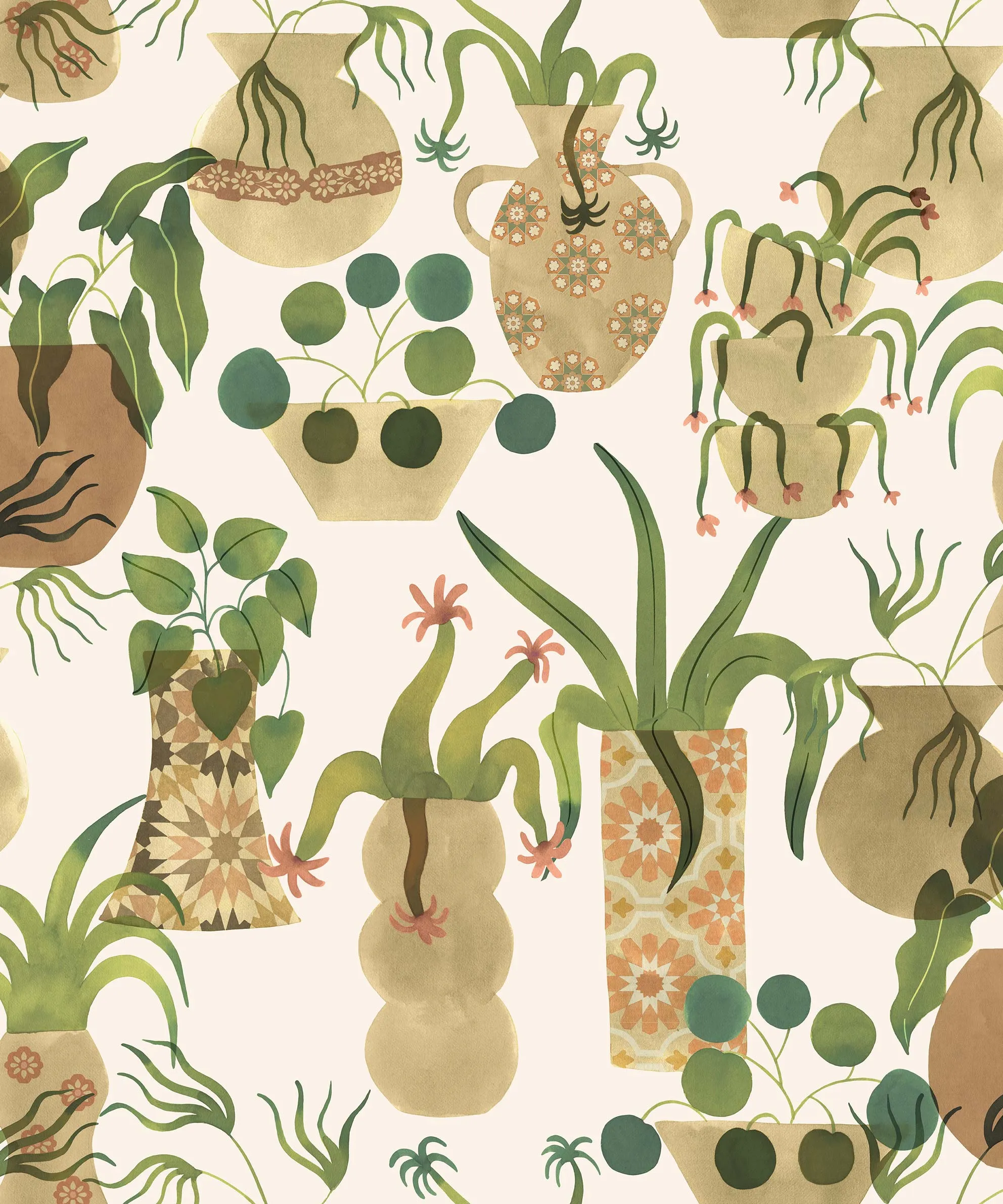 Обои для стен CoDe Flora 00011_FLORA-ReadyRoll_ANFORE_EGGSHELL_LW