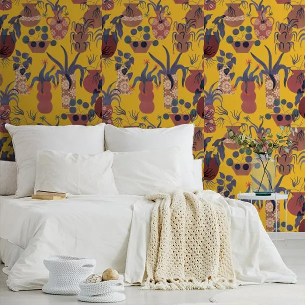 Обои для стен CoDe Flora 00012_FLORA-ReadyRoll_ANFORE_GOLDENROD_LW #8