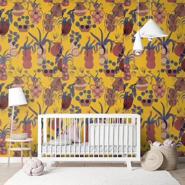 Обои для стен CoDe Flora 00012_FLORA-ReadyRoll_ANFORE_GOLDENROD_LW #9